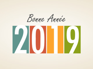 Carte : Bonne ann&eacute;e 2019