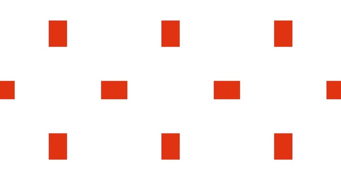 strongly pixelated mosaic background and reproduced in a kaleidoscope. pixel patterns that move on a white plane create a 90s animated background