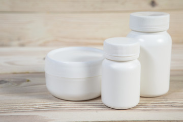 Medicine Bottle. Blank medicine bottle isolated