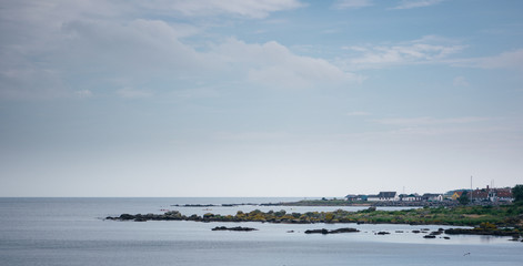 Little quaint fishing town Aarsdale, Bornholm, Denmark