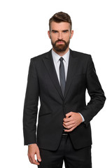 Vertical portrait of a businessman