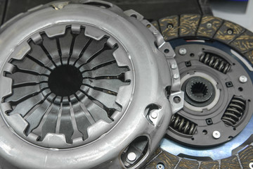 Car clutch gear close up