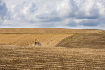Obraz premium Tractor on Field France
