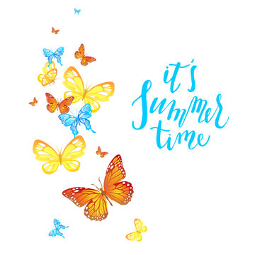 Summer butterflies card