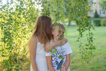 Obraz premium loving brother and sister