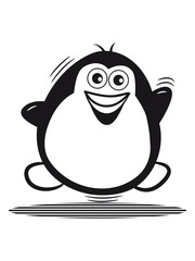 pinguin süss freuen hallo