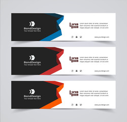 Abstract Header Banner design Vector Background for cover page website and advertising.