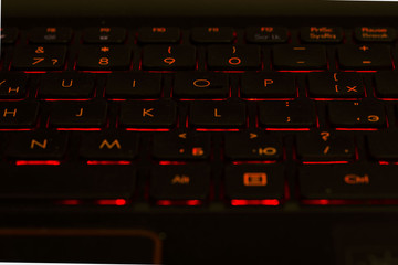 keyboard on a texture background