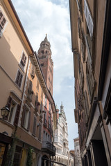 Fototapeta na wymiar Cremona street, Lombardy region, Italy