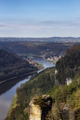 Fototapeta na wymiar Elbsandsteingebirge-Lohmen