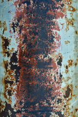 old rusty iron painted for background or texture
