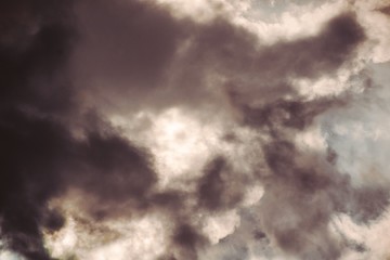 Blue sky in the clouds