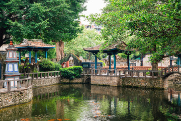 Fototapeta na wymiar Lin Family Mansion and Garden in Taipei, Taiwan