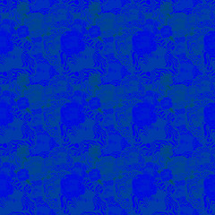 Seamless background pattern with a variety of colored floral motifs.