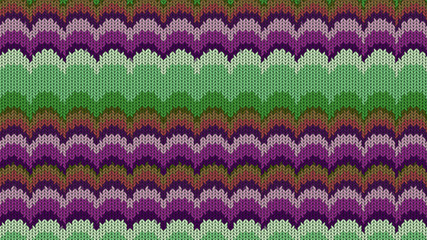 Background with a knitted texture, imitation of wool. Multicolored diverse lines.