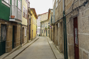 Fototapeta na wymiar Srteet view in downtown, Braga, Portugal