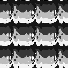 Seamless pattern background of multicolored lines with scribbler.