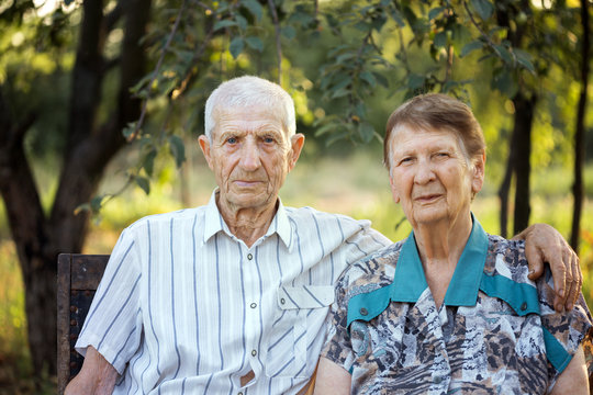 portrait of grandparents