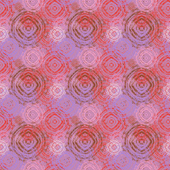 Seamless background pattern with various colored circles.