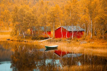 Fototapete Themen Finnland. Herbstszene.