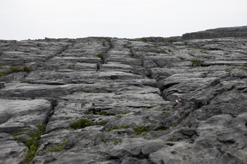 Fototapeta na wymiar Felsen auf Inish Oirr - Aran-Inseln - Galway