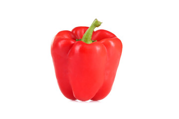 Rote Paprika isoliert auf weiß