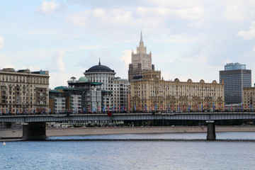 Fototapeta premium Novoarbatsky bridge, Moscow
