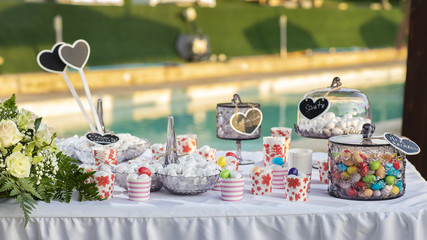 wedding, present, gift, detail, party, bomboniera, bomboniere, ceremony, baptism, italian, favors, restaurant, food, glass, festive, ribbon, background, guest, rose, sweet, indoor, confetti, closeup, 