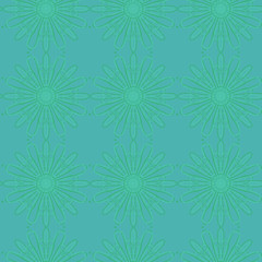 Seamless floral pattern with a variety of floral motifs.