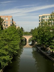 Waterway with Bridge in The Woodlands TX