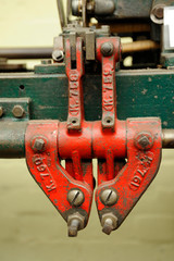 Number old industrial equipment Macro metal 2