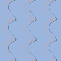 Seamless pattern background with multi-colored wavy lines.