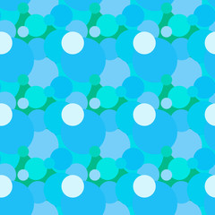 Seamless background pattern with various colored circles.
