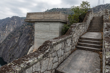 Fototapeta premium Hydroelectric power station in Arribes del Duero called Mirador de Iberdrola in Salamanca
