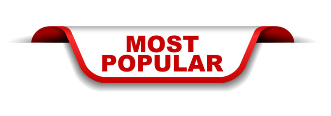 red and white banner most popular © Michal Hubka