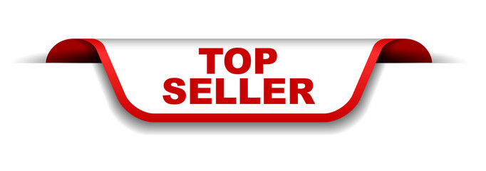 red and white banner top seller