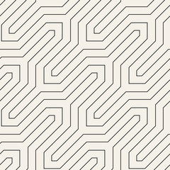 Vector seamless pattern. Modern stylish abstract texture. Repeating geometric tiles..