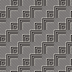 Vector seamless pattern. Modern stylish abstract texture. Repeating geometric tiles..