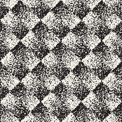 Abstract textured geometric shapes background. Vector seamless vintage grungy pattern.