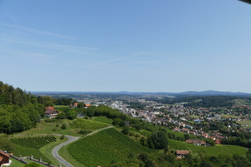 Blick auf Deutschlandsberg in der Weststeiermark