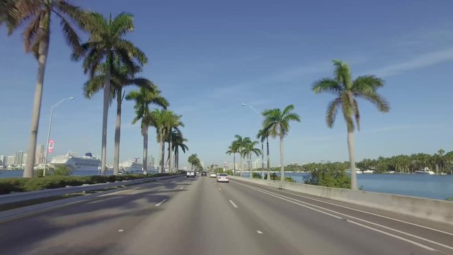 Driving in Miami Beach