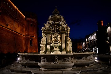Fototapeta na wymiar streets of Italy, at night 