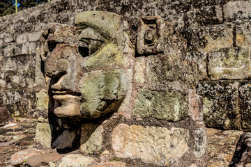 A typical view at Copan Ruins in Honduras. - obrazy, fototapety, plakaty
