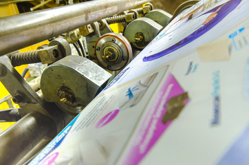Printing machine, hit set speed roto offset print press, newspaper and magazine production industry