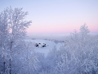 Polar night in Murmansk