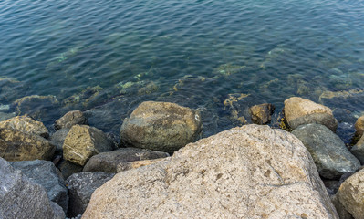 Shoreline Rocks And Sea 2