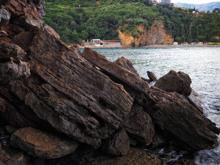 Rocks and sea