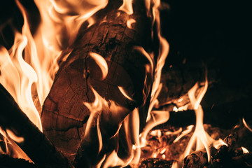 The fire