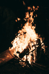 The fire