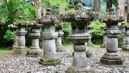 Japanische Steinlaternen, Steinlampe